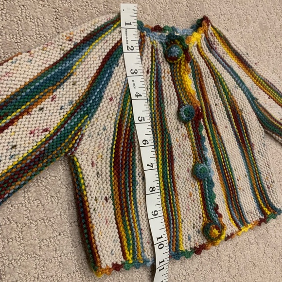 Misha & Puff | 🎪 Wool Short Circus Cardigan | Carnival Space Dye | 18-24M - Picture 9 of 11